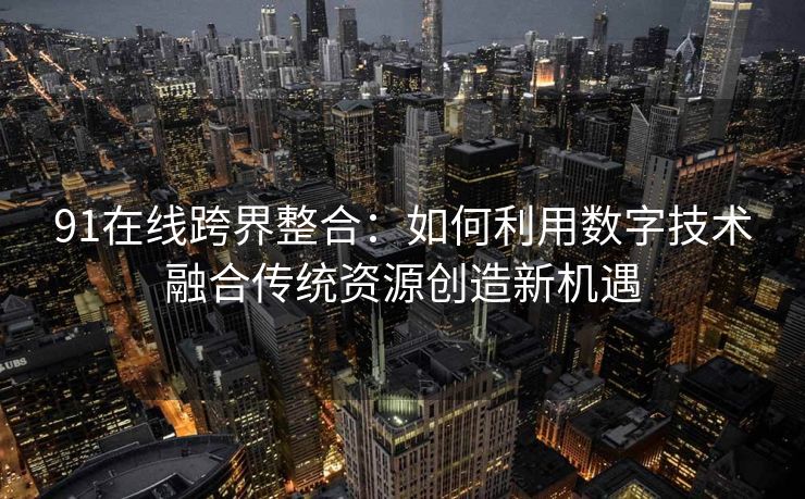 91在线跨界整合：如何利用数字技术融合传统资源创造新机遇