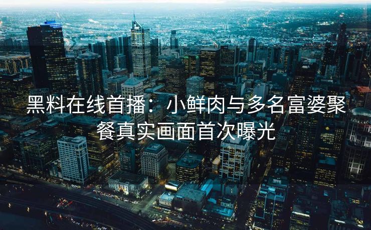 黑料在线首播:小鲜肉与多名富婆聚餐真实画面首次曝光 黑料在线首播:小鲜肉与多名富婆聚餐真实画面首次曝光